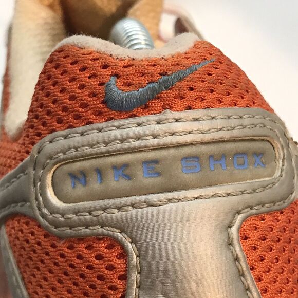 Nike Air Zoom Shox 2:45 Running Shoe Women's  7 Orange Blue Mesh Low Top Lace Up - Picture 11 of 12